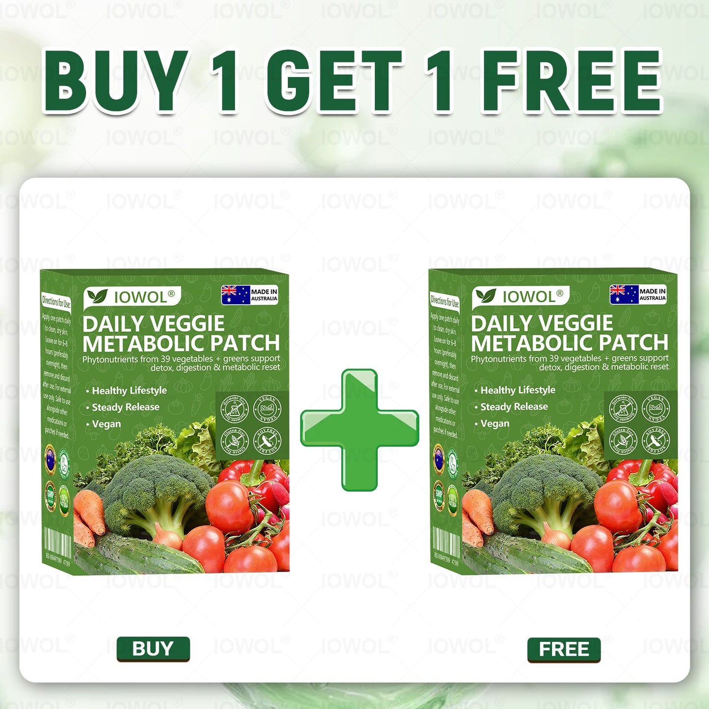 🥦𝐎𝐟𝐟𝐢𝐜𝐢𝐚𝐥 𝐒𝐭𝐨𝐫𝐞 | 𝐈𝐎𝐖𝐎𝐋® 𝐃𝐚𝐢𝐥𝐲 𝐕𝐞𝐠𝐞𝐭𝐚𝐛𝐥𝐞 𝐌𝐞𝐭𝐚𝐛𝐨𝐥𝐢𝐜 𝐏𝐚𝐭𝐜𝐡 𝐮𝐬𝐞𝐬 𝐨𝐫𝐠𝐚𝐧𝐢𝐜 𝐯𝐞𝐠𝐞𝐭𝐚𝐛𝐥𝐞 𝐞𝐱𝐭𝐫𝐚𝐜𝐭𝐬 𝐚𝐧𝐝 𝐩𝐡𝐲𝐭𝐨𝐧𝐮𝐭𝐫𝐢𝐞𝐧𝐭𝐬 𝐟𝐫𝐨𝐦 𝟑𝟗 𝐯𝐞𝐠𝐞𝐭𝐚𝐛𝐥𝐞𝐬 + 𝐠𝐫𝐞𝐞𝐧𝐬 𝐭𝐨 𝐬𝐮𝐩𝐩𝐨𝐫𝐭 𝐝𝐞𝐭𝐨𝐱, 𝐝𝐢𝐠𝐞𝐬𝐭𝐢𝐨𝐧 & 𝐦𝐞𝐭𝐚𝐛𝐨𝐥𝐢𝐜 𝐫𝐞𝐬𝐞𝐭, 𝐚𝐧𝐝 𝐛𝐨𝐨𝐬𝐭 𝐞𝐧𝐞𝐫𝐠𝐲 𝐟𝐨𝐫 𝐚𝐥𝐥-𝐝𝐚𝐲 𝐰𝐞𝐥𝐥𝐧𝐞𝐬𝐬.